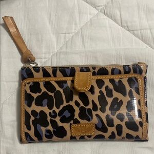 Leopard Print Wristlet Wallet